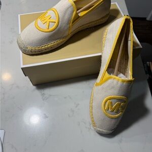 Michael Kors Daisy Yellow Espadrilles